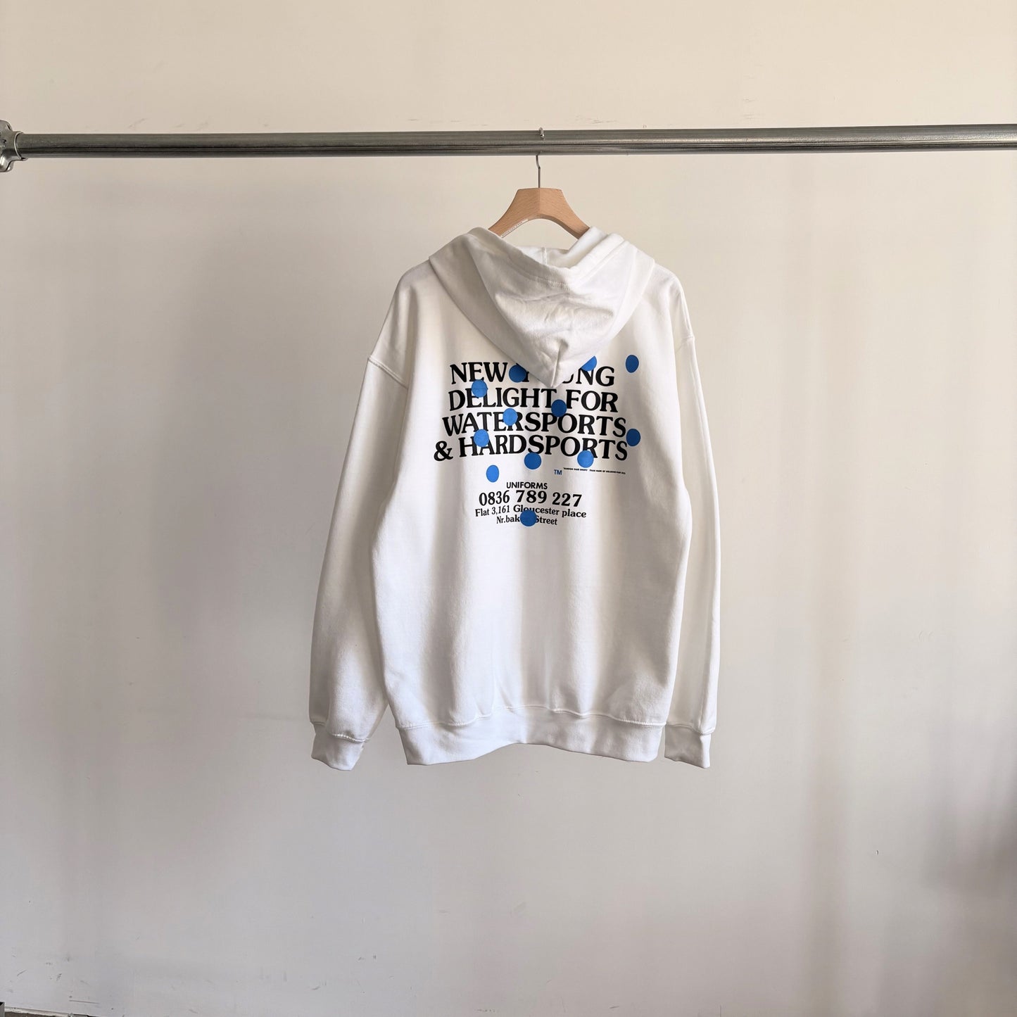 Nr. Barker Zip hoodie [WR8-SW01] WHITE