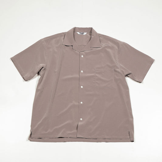 Open Collar Shirt short [WR4-SH002] M.Grey