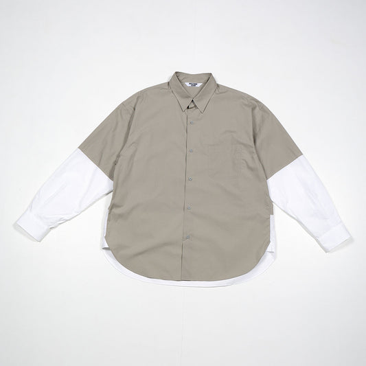 Switching Shirt [WR4-SH006] Grey/White