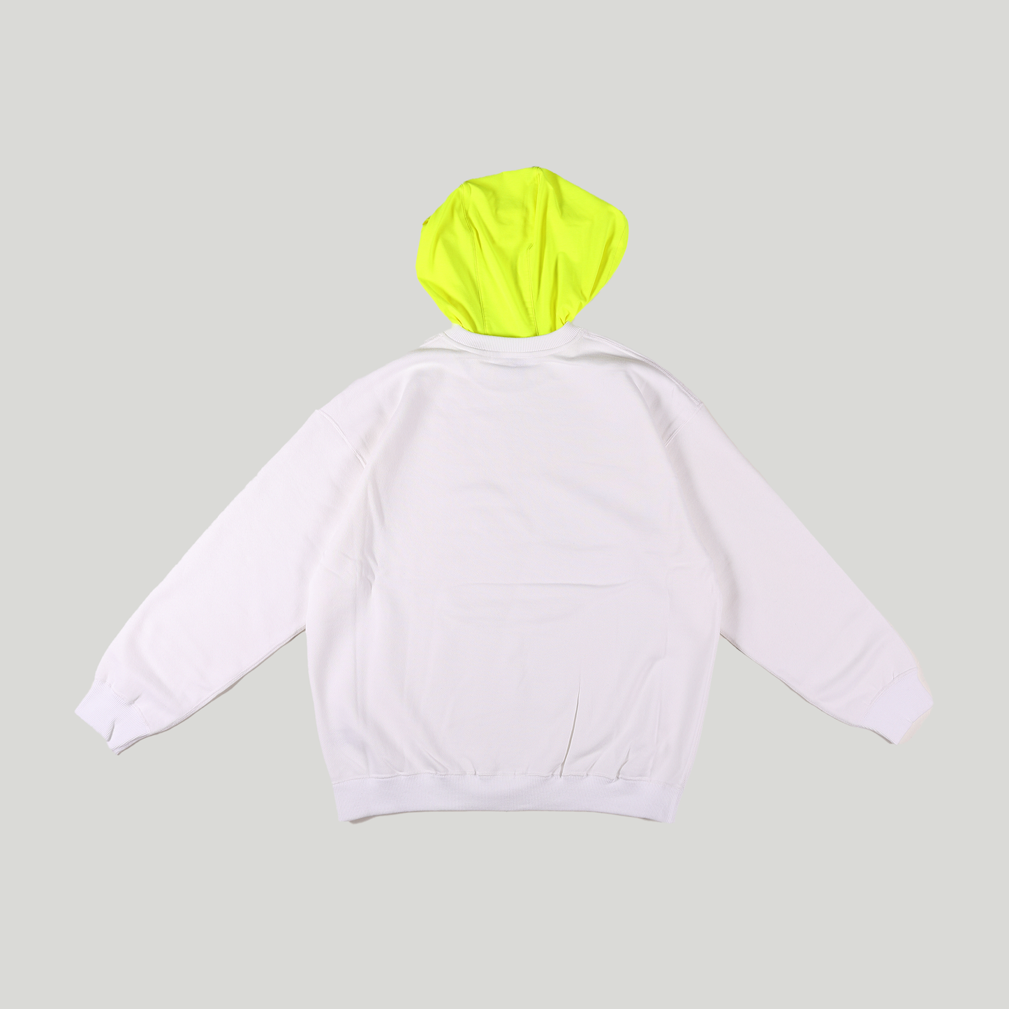 CREW NECK HOODIE [WR1-SW002B] White ×N,Yellow