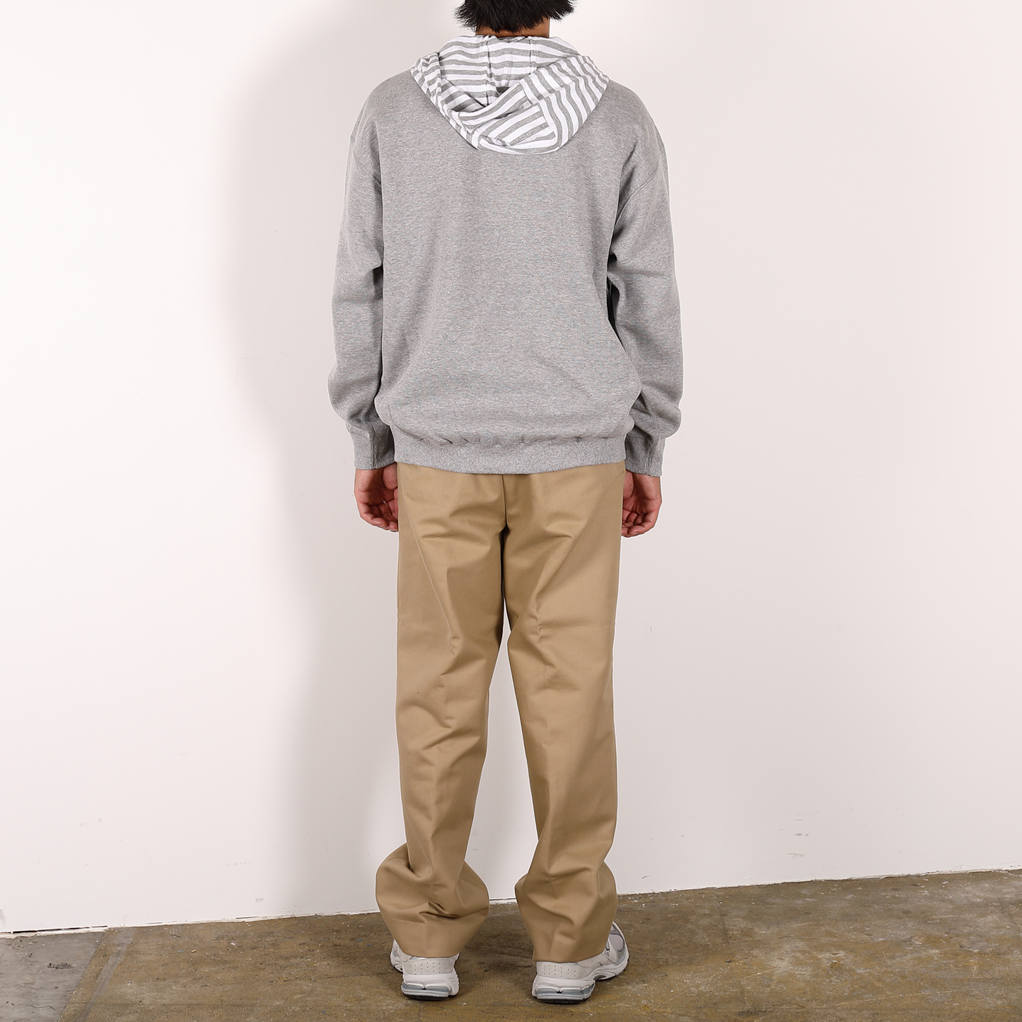 CREW NECK HOODIE [WR1-SW002C] Grey × Grey