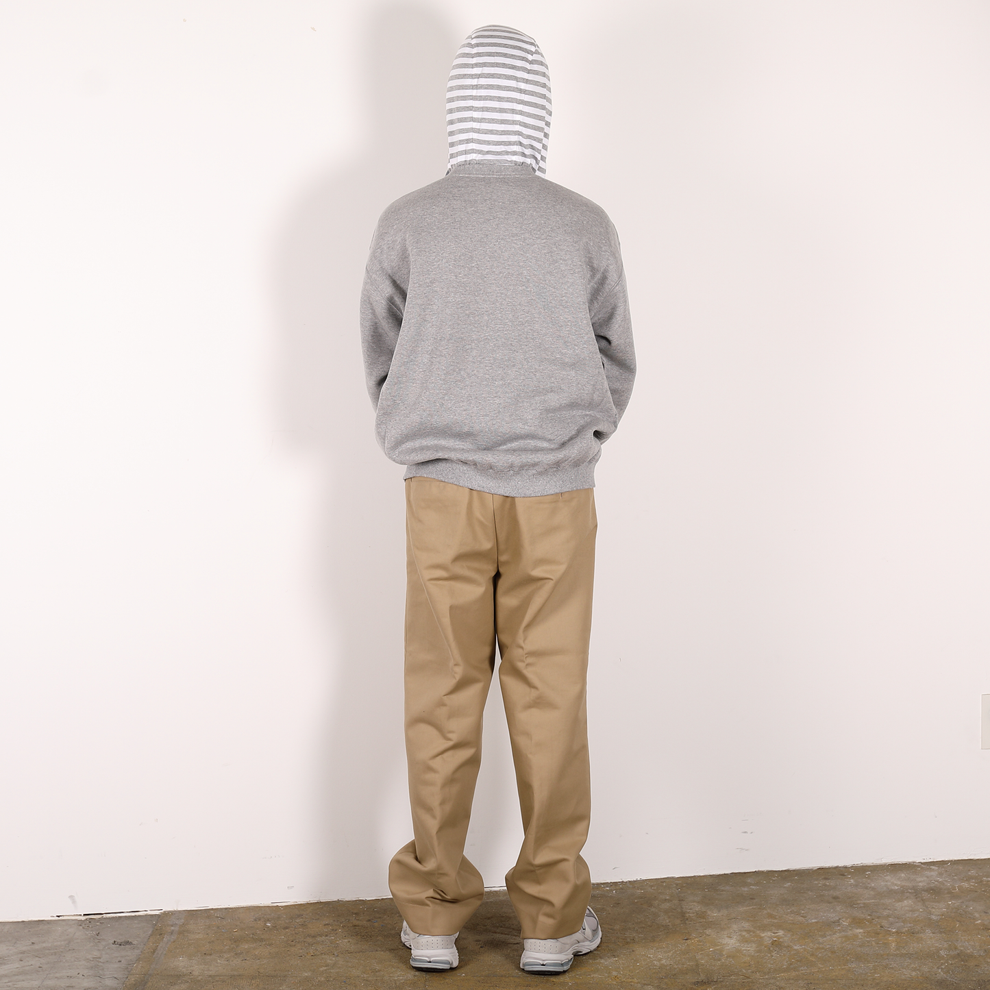 CREW NECK HOODIE [WR1-SW002C] Grey × Grey