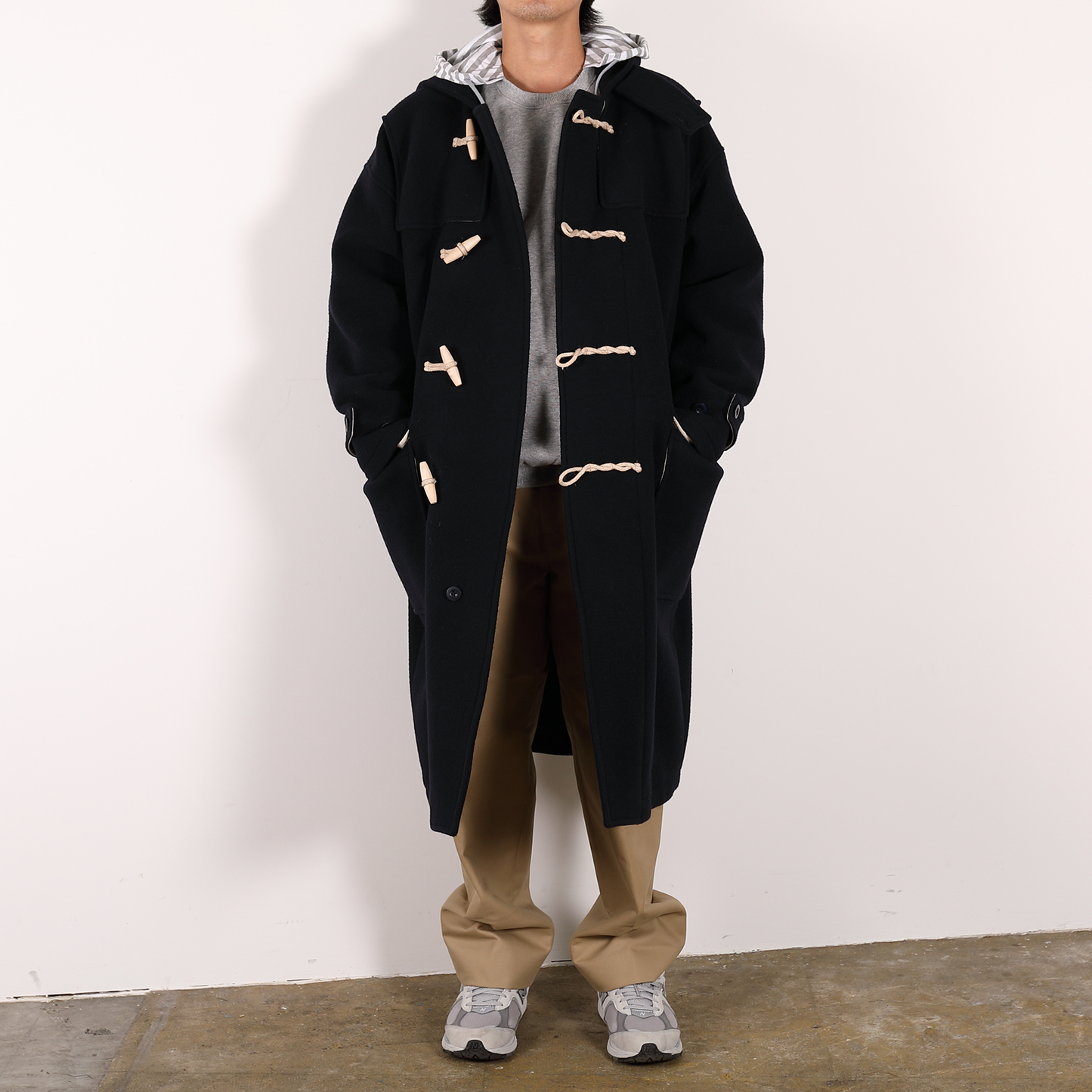 CREW NECK HOODIE [WR1-SW002C] Grey × Grey