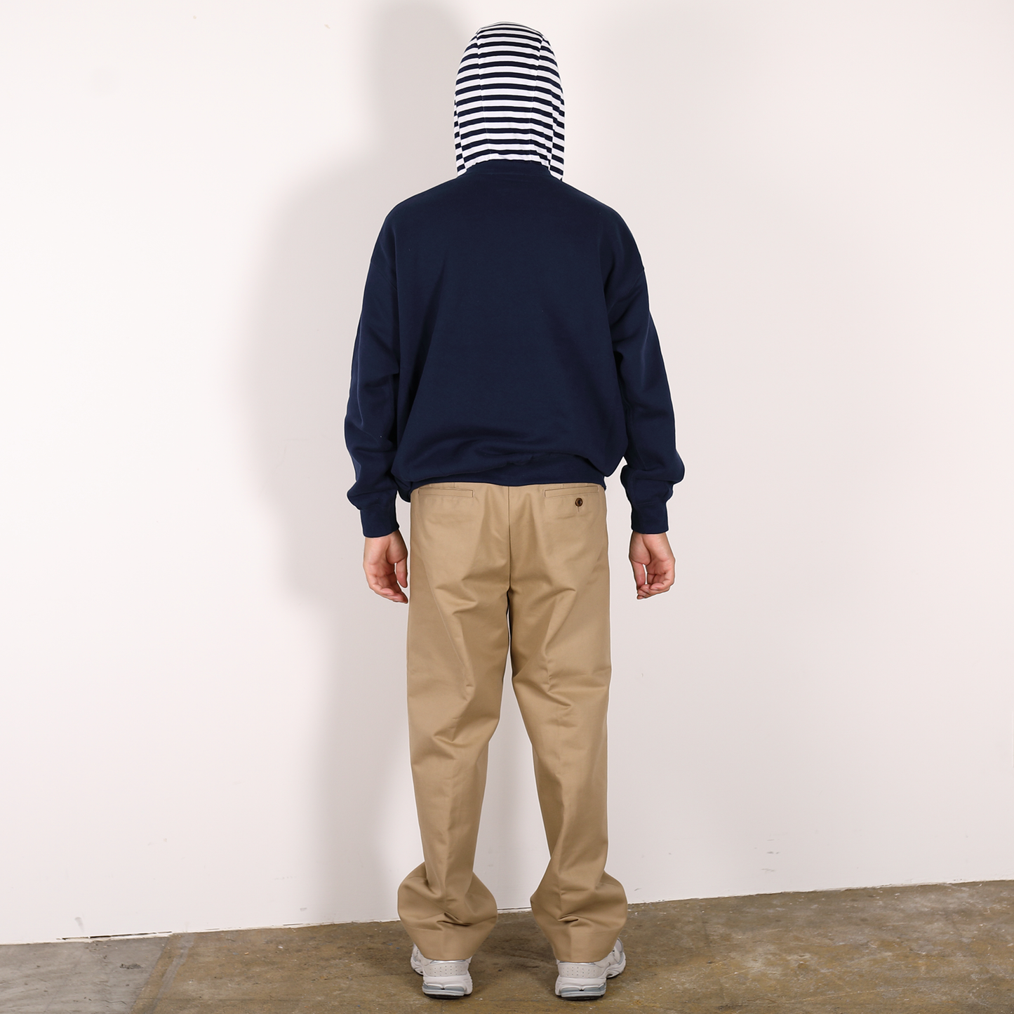 CREW NECK HOODIE [WR1-SW002C] Navy × Navy