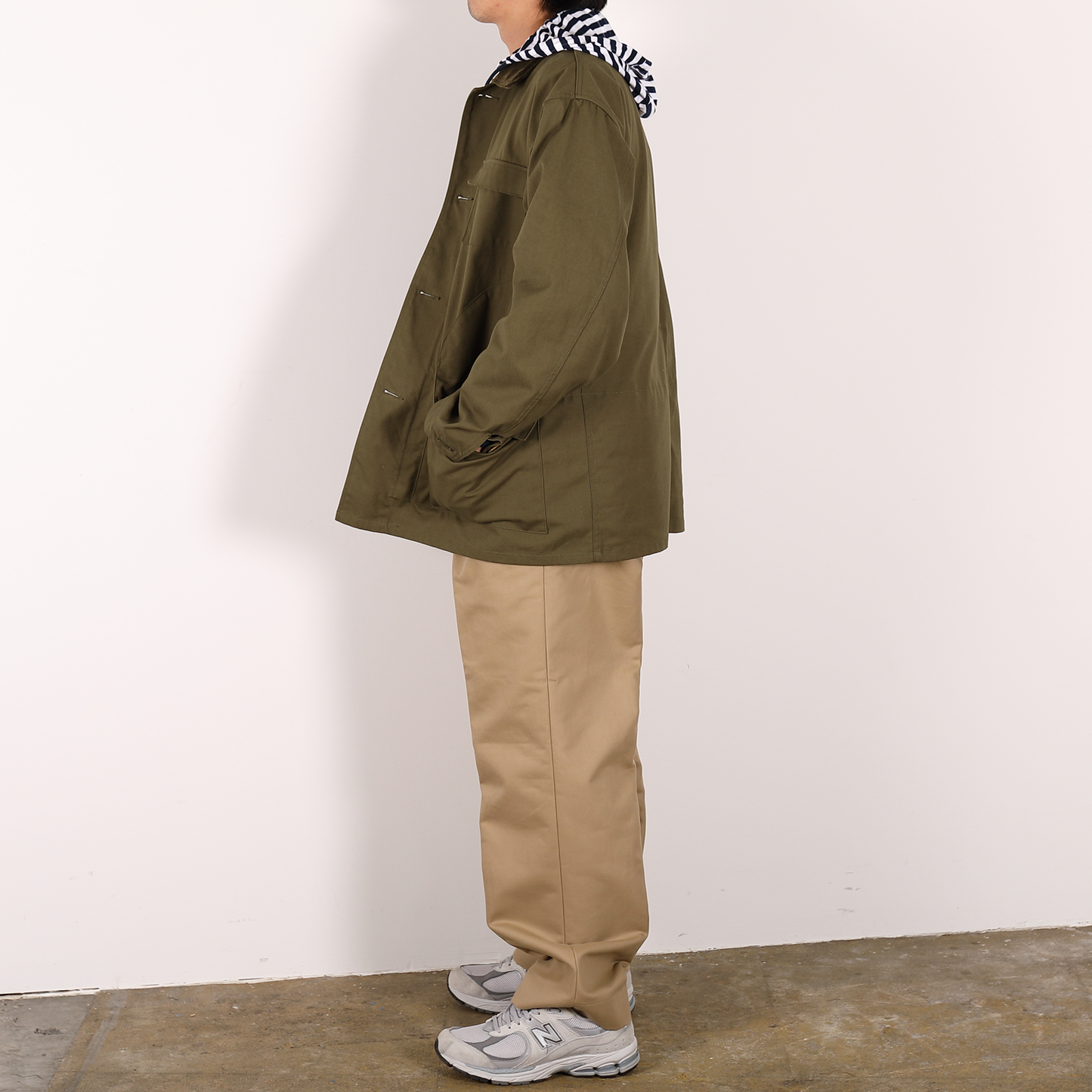 CREW NECK HOODIE [WR1-SW002C] Navy × Navy