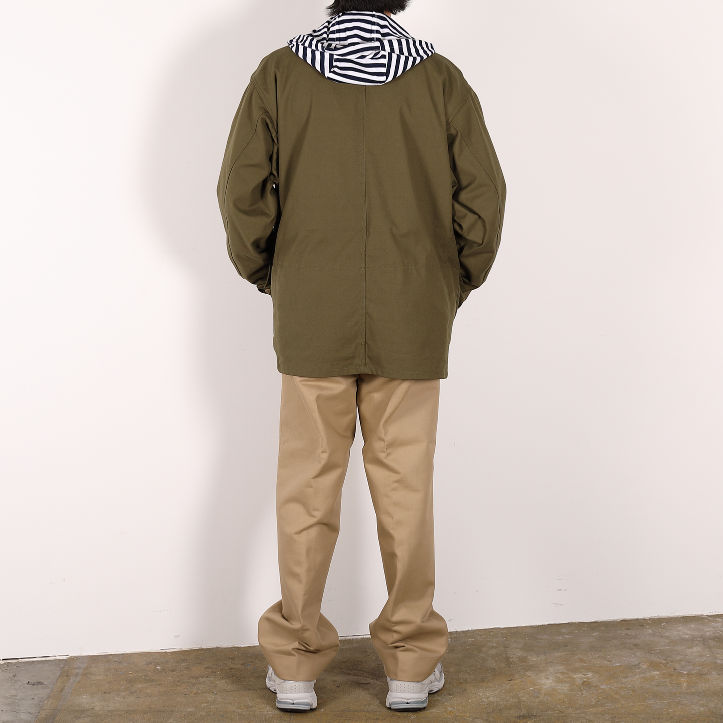 CREW NECK HOODIE [WR1-SW002C] Navy × Navy